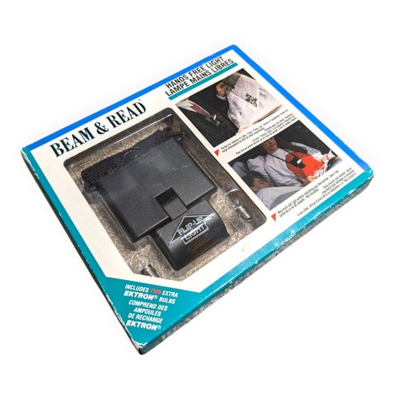 BEAM AND READ Portable Reading Working Light NIB 2 Ektron Extra Bulbs, New - Picture 3 of 6